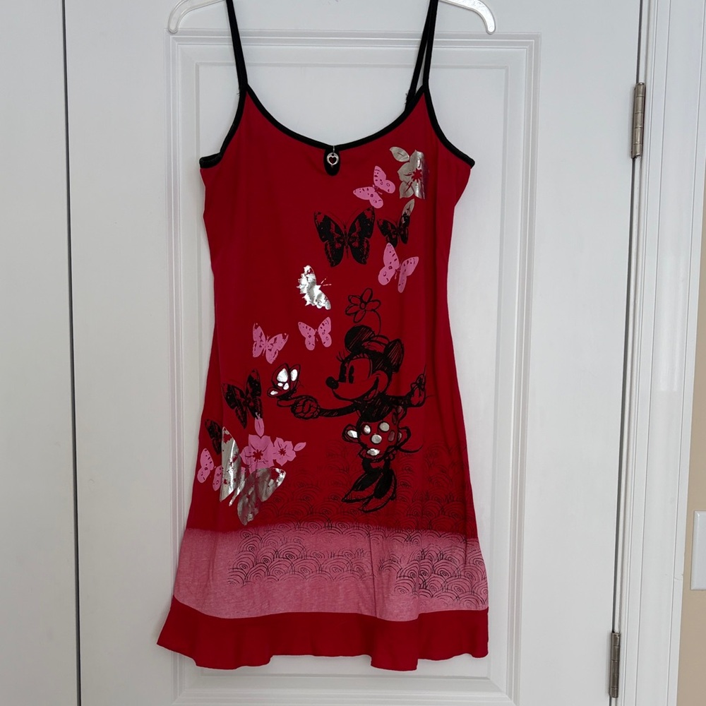Red Minnie Mouse slip dress Jr XL